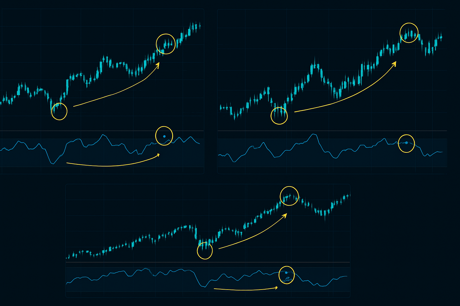 मल्टी-टाइमफ्रेम डाइवर्जेंस संरेखण: जब तीन टाइमफ्रेम सहमत हों