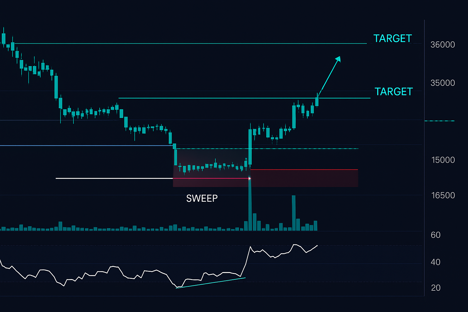 Bitcoin October 2022: 4-hour momentum shift entry at 161.8% extension