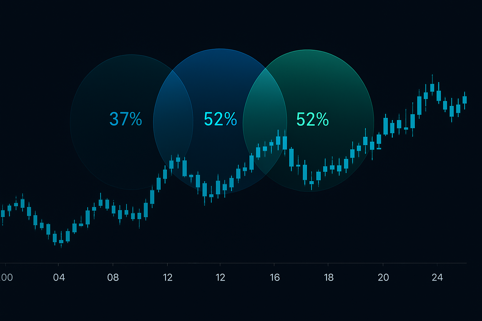 The three major forex session overlaps with average pip movement data