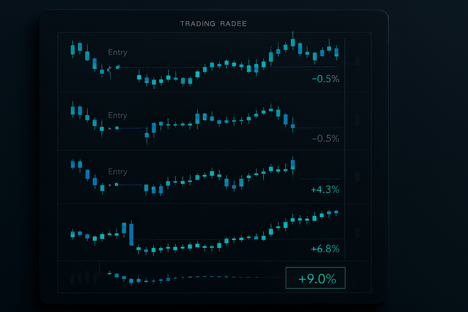Gap trading journal showing realistic win/loss distribution during fear markets