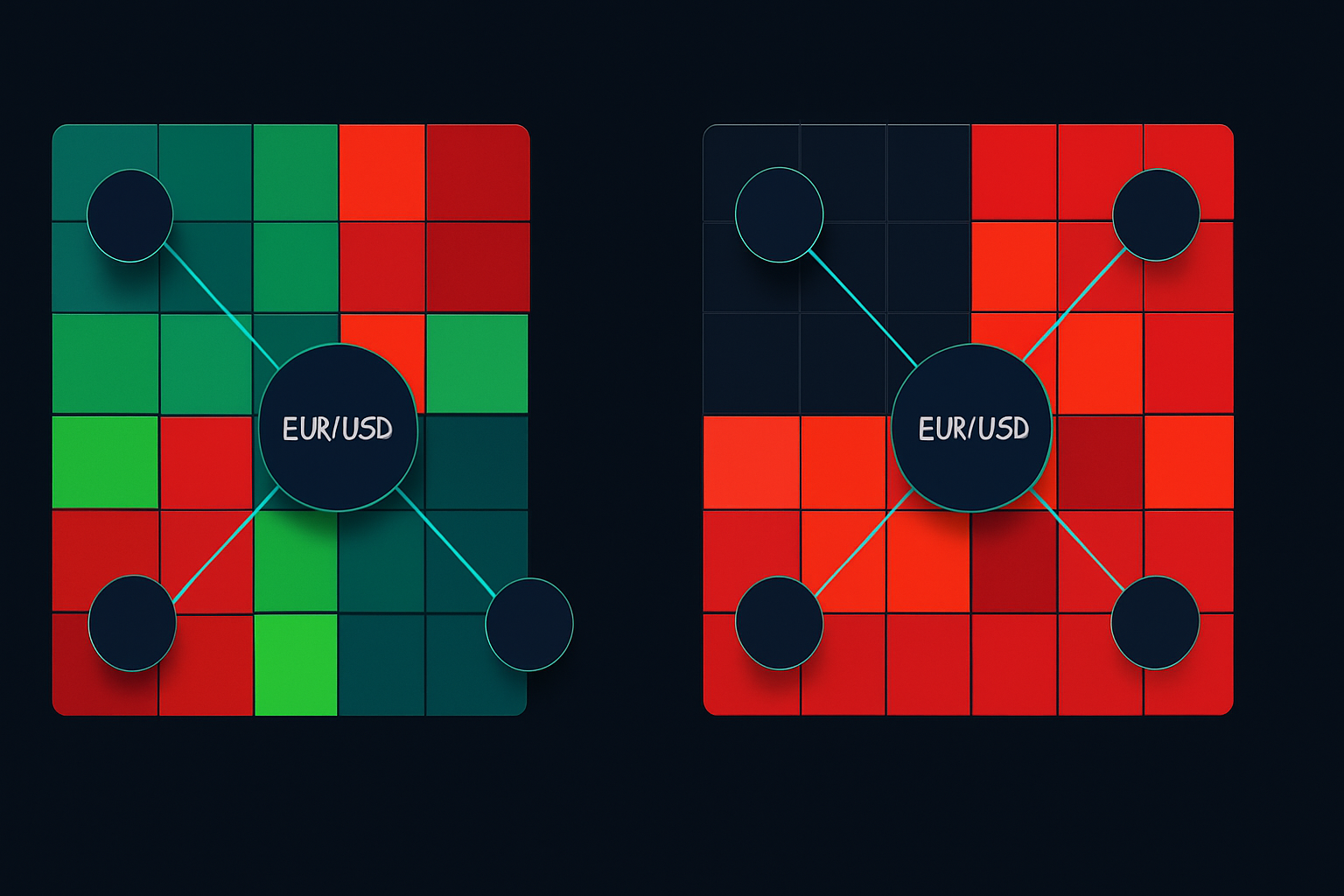 Normal vs compressed correlations during fear regime shift